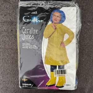 Spirit Coraline Jones Yellow and Blue Costume for Kids
